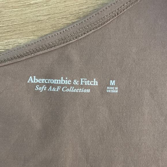 Abercrombie & Fitch Womens Soft A&F Beige One Shoulder Bodysuit Size Medium - Picture 3 of 7